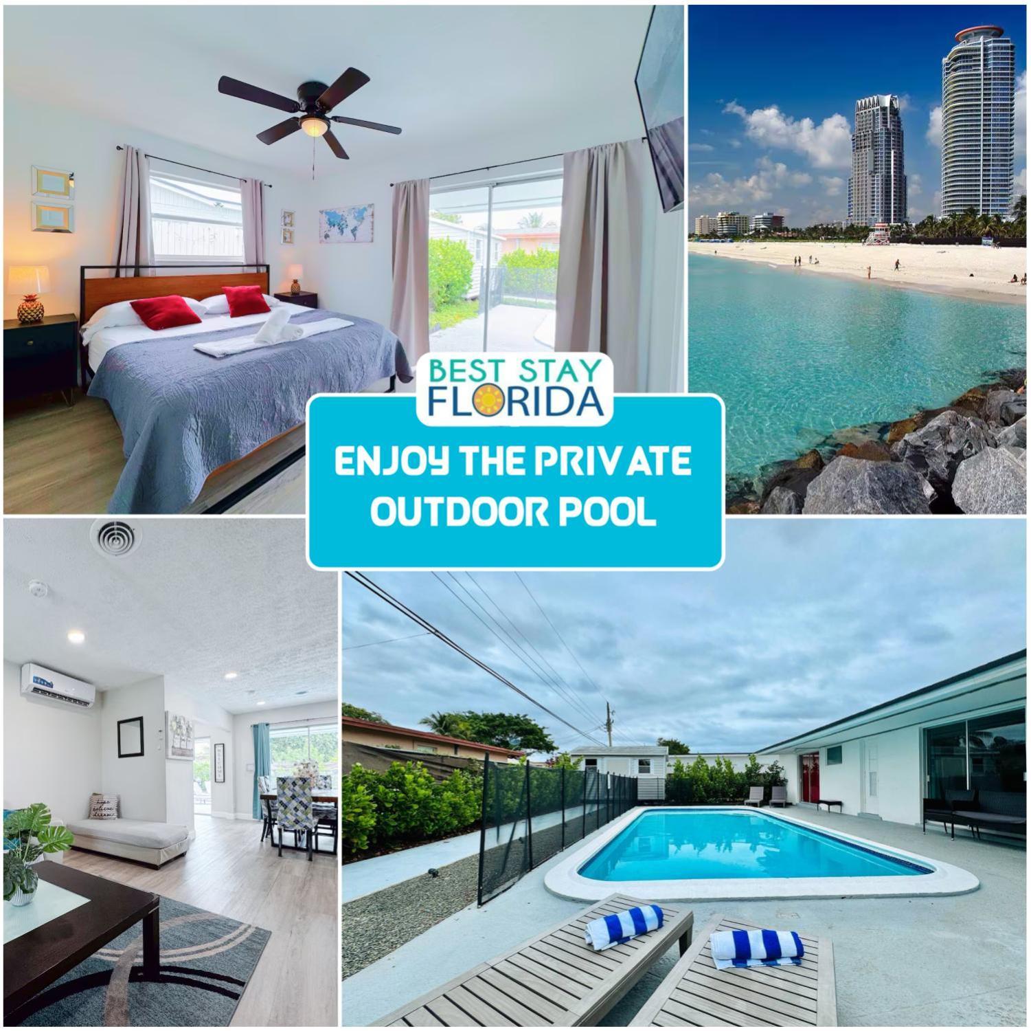Tropical Villa Pool Courtyard & Garden View Fort Lauderdale Bagian luar foto